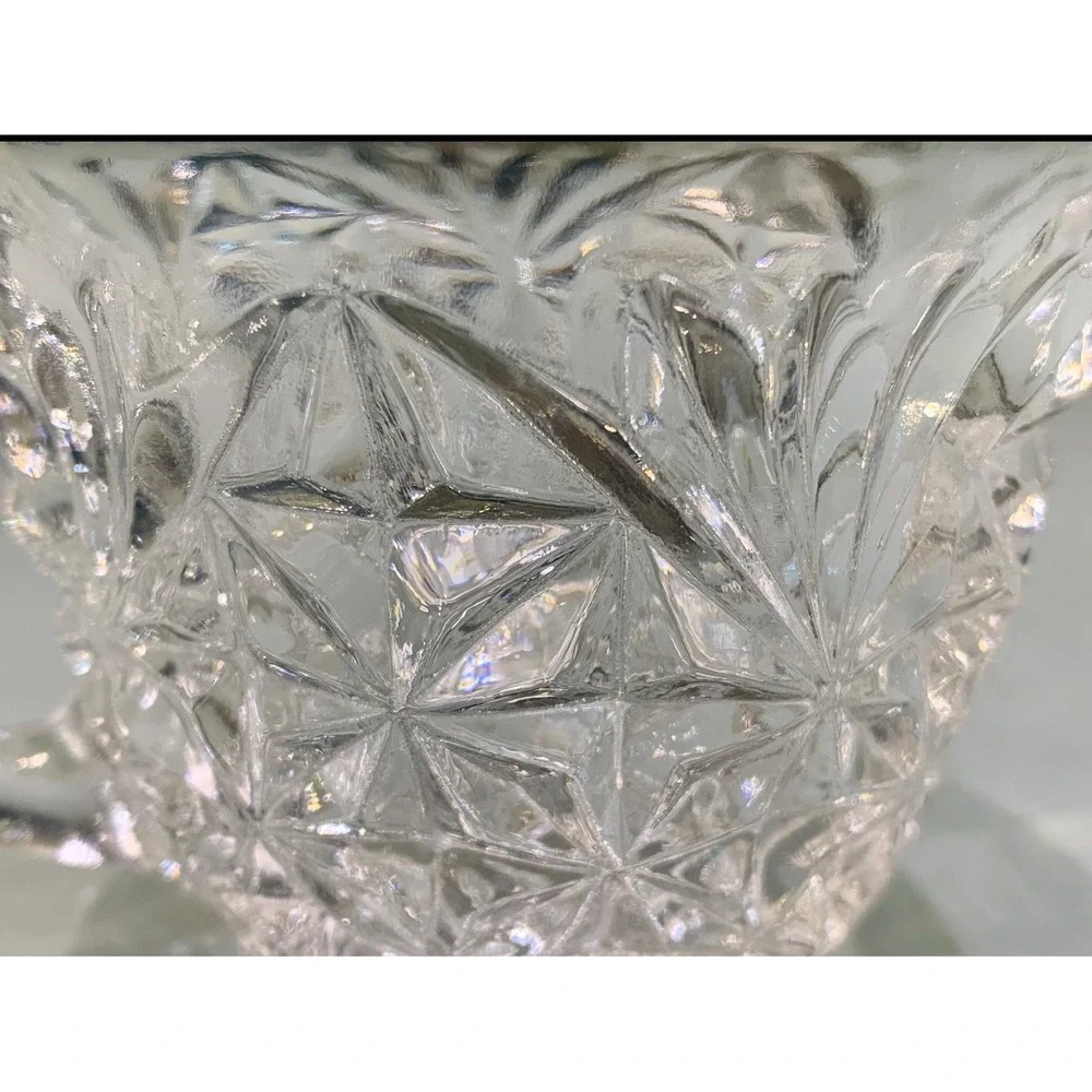 Anchor Hocking Arlington Punch Cups Set of 4 Clear Pressed Glass Vintage 6oz
